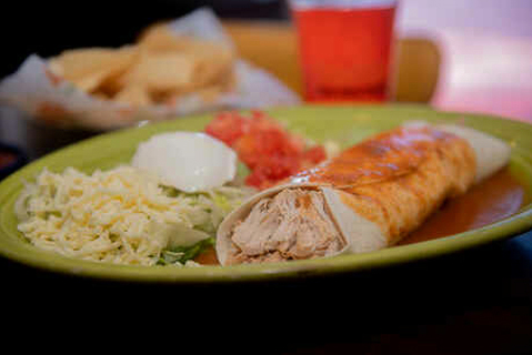 Order Burrito Supreme food online from Frontera Mex-Mex Grill store, Johns Creek on bringmethat.com