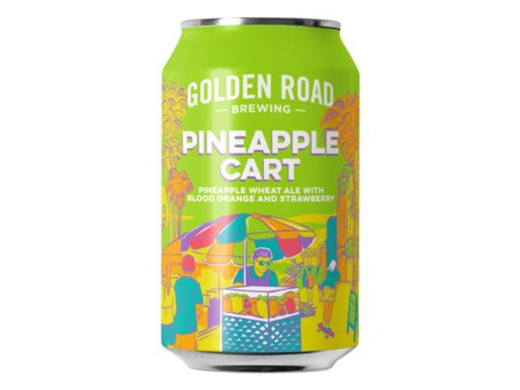 Order Golden Road Brewing Pineapple Cart - 6x 12oz Cans food online from Booze & Brews Liquor store, Burbank on bringmethat.com
