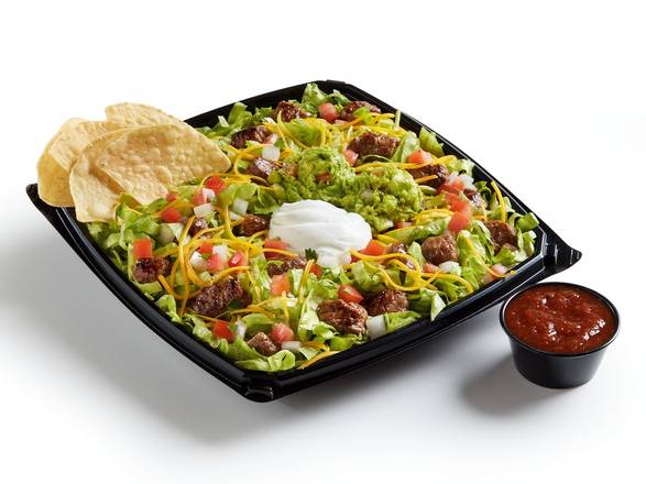 Order Taco Salad With Fresh Guac – Carne Asada food online from Del Taco store, Norco on bringmethat.com