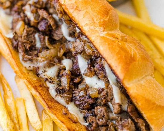 Order Steak and Cheese Sandwich food online from Kalo Café store, Stamford on bringmethat.com