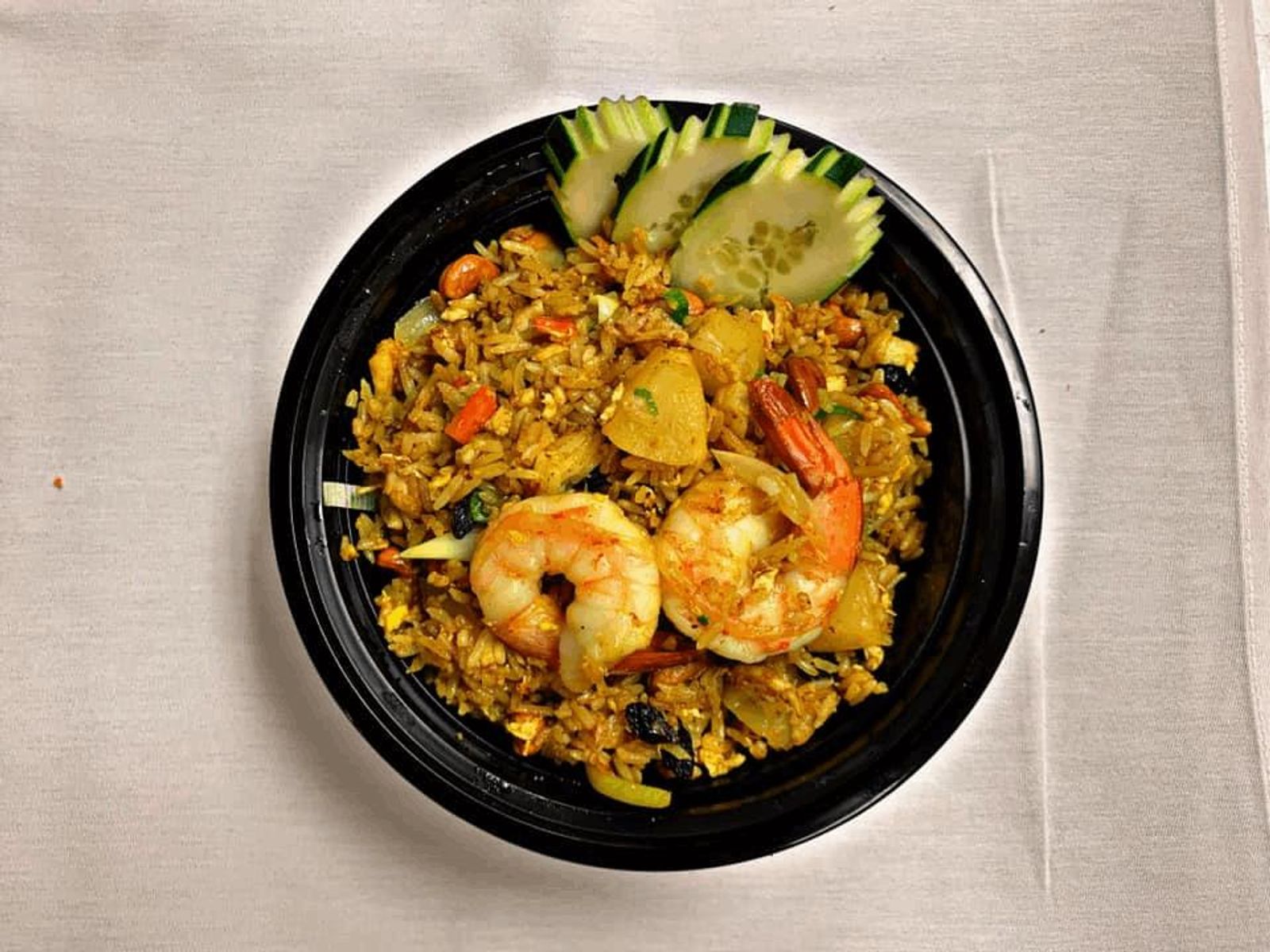 Order R3 Pineapple Fried Rice food online from Thai Street Bistro store, Sacramento on bringmethat.com