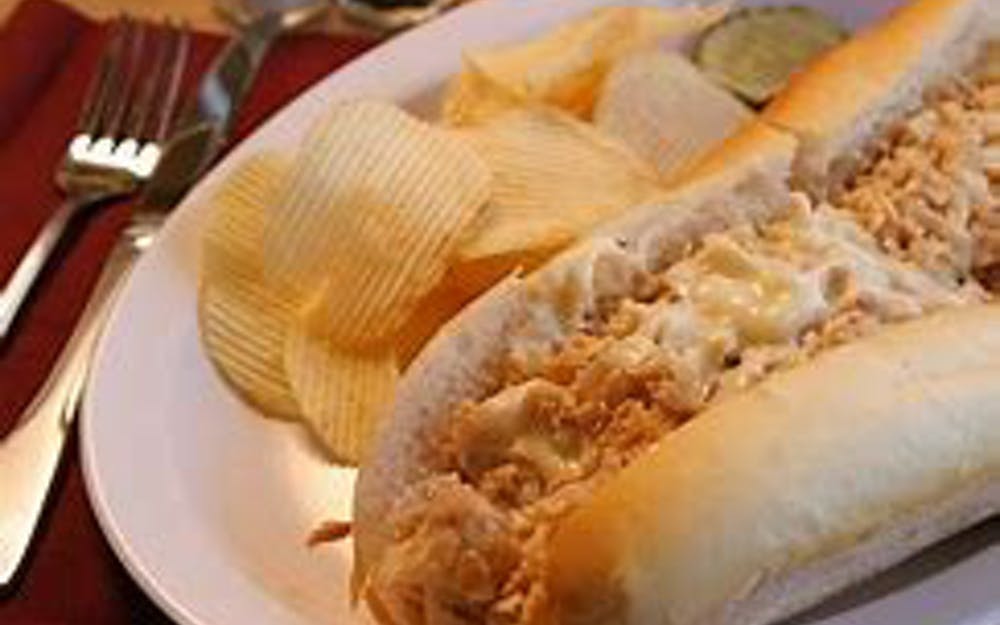 Order Chicken Cheese Steak Sub - 7" food online from Pino's Pizzeria store, Easton on bringmethat.com