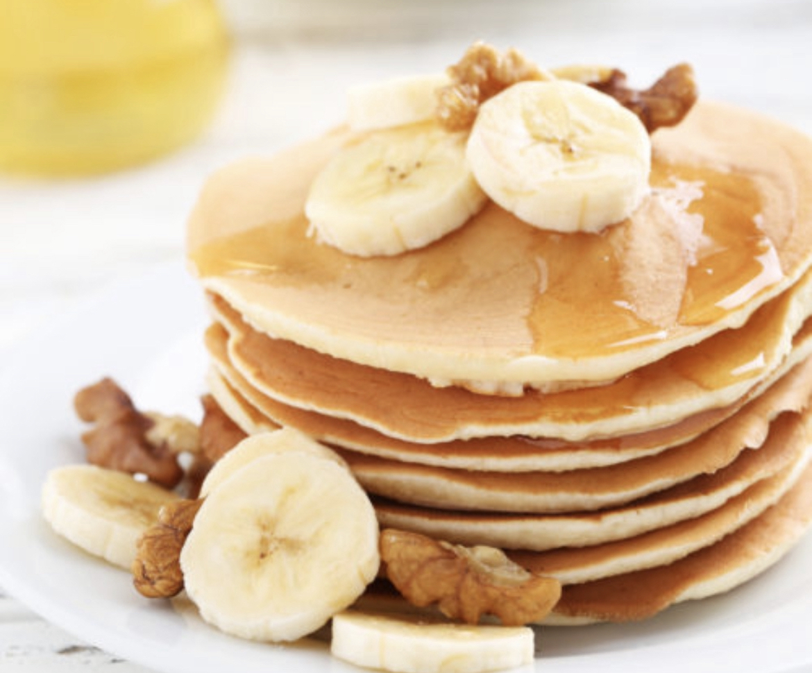Order Banana Nut Pancakes Breakfast food online from Golden Eagle Diner store, Bronx on bringmethat.com