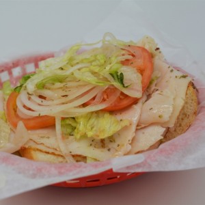 Order Turkey and Cheese Hoagie food online from Uncle Sams store, Peoria on bringmethat.com