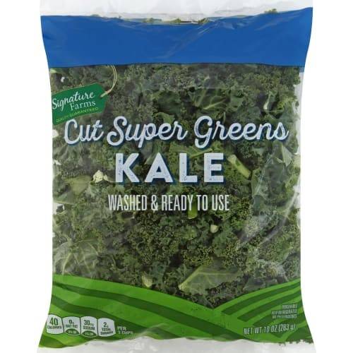 Order Signature Farms · Super Greens Cut Kale (10 oz) food online from Albertsons store, Bakersfield on bringmethat.com