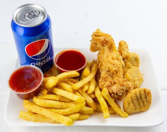 Order Tender (1 pc) and Chicken Nuggets (3 pcs) food online from Jj Fish & Chicken store, Bellwood on bringmethat.com
