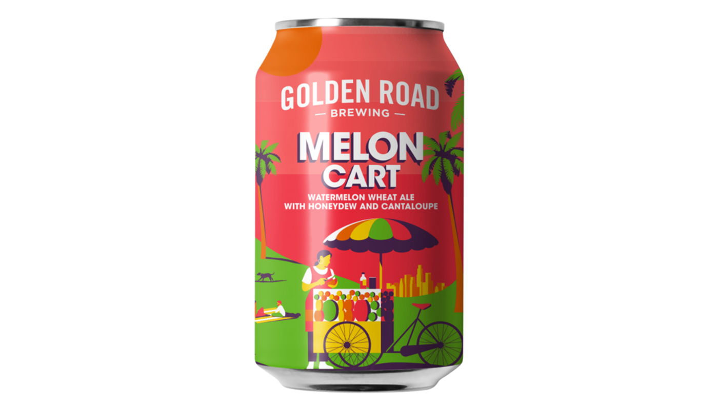 Order Golden Road Brewing Melon Cart 6x 12oz Cans food online from Rancho Liquor store, Thousand Oaks on bringmethat.com