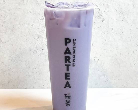 Order Taro Milk Green Tea 香芋奶茶 food online from Playdate Nyc store, New York on bringmethat.com