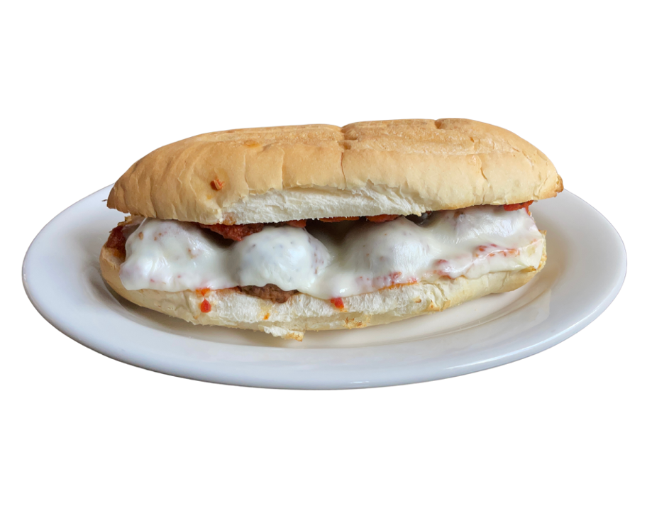 Order Meat Ball & Cheese Sandwich food online from Raffallo's pizza store, Los Angeles on bringmethat.com