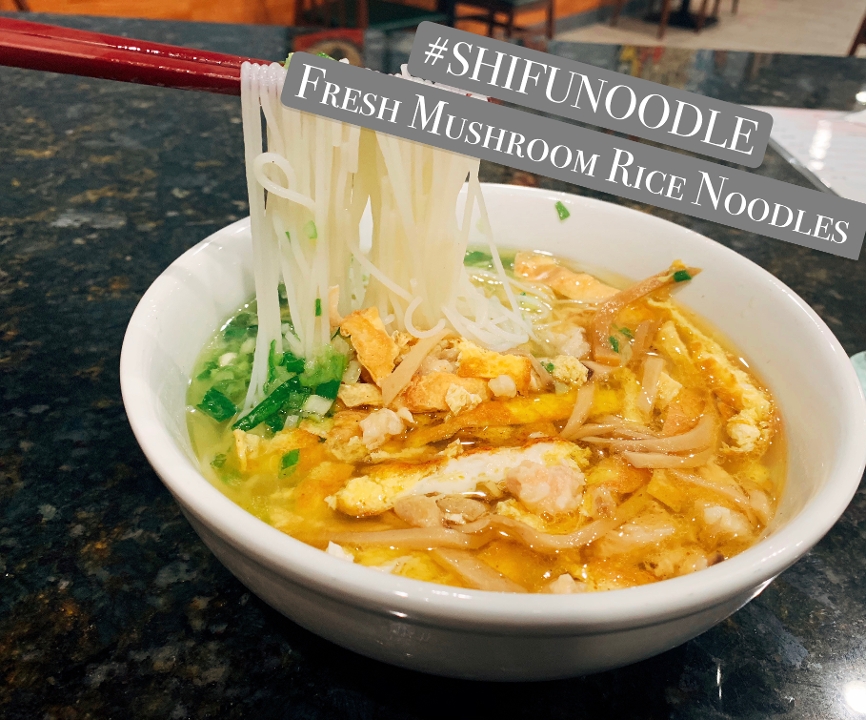 Order Fresh Mushroom Rice Noodle 三鲜米线 food online from Shifu Noodle store, San Antonio on bringmethat.com