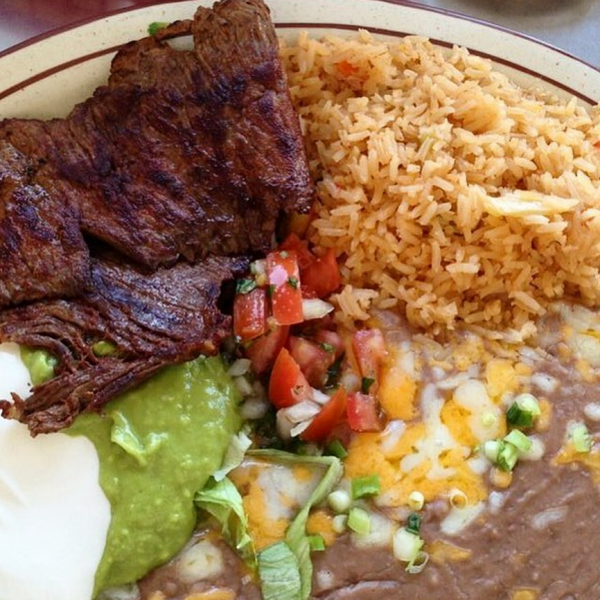 Order Carne Asada Dinner food online from Tio's Mexican Food - Day Creek store, Rancho Cucamonga on bringmethat.com