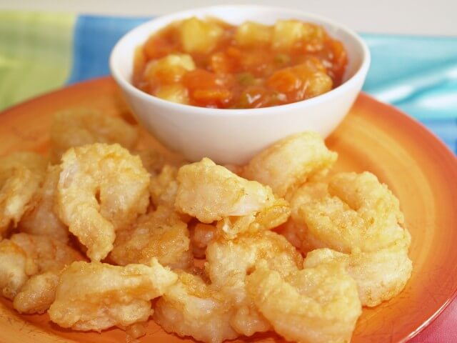 Order Sweet & Sour Shrimp food online from Sun Sun Chinese Restaurant store, Cleveland on bringmethat.com