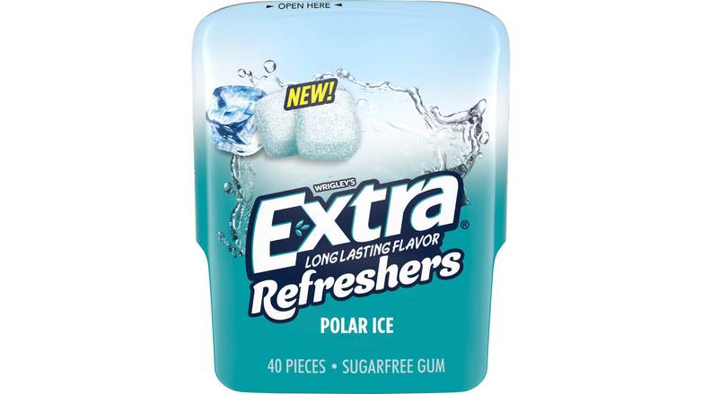 Order Wrigley'S Extra Refreshers Chewing Gum, Polar Ice - 40 Ct food online from Trumbull Mobil store, Trumbull on bringmethat.com