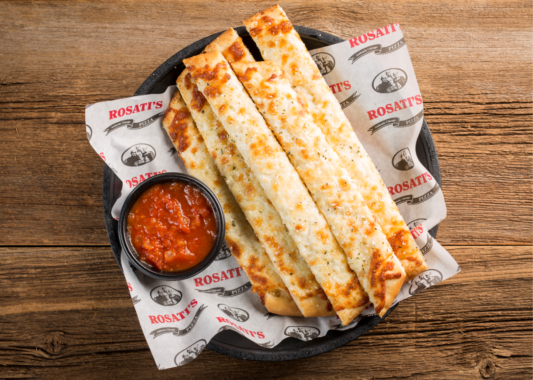 Order Cheesy Bread Sticks food online from Rosati's Pizza store, Dyer on bringmethat.com