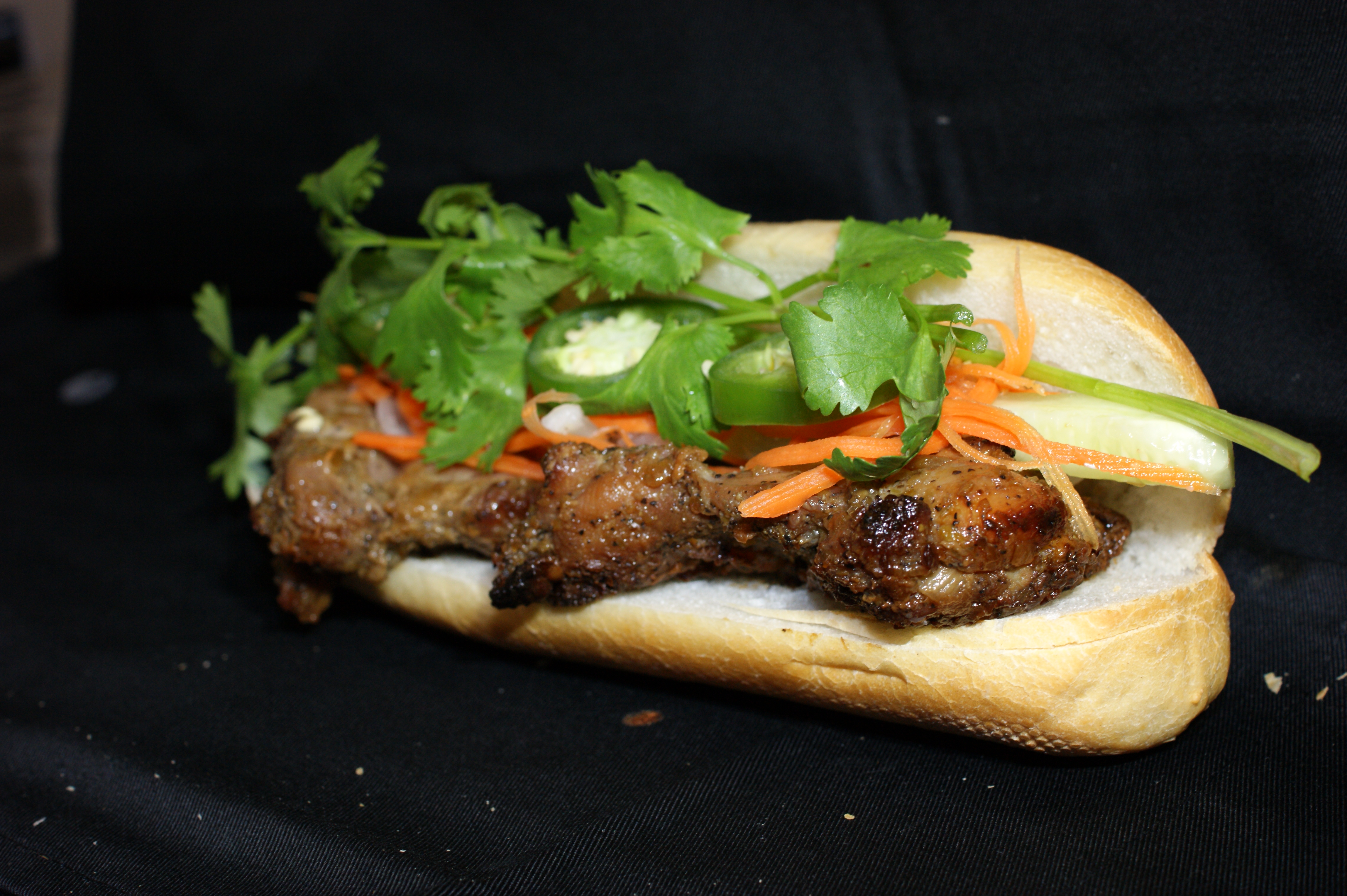 Order S8. Ga Nuong Xa Sandwich food online from Saigon Subs & Cafe store, Morristown on bringmethat.com