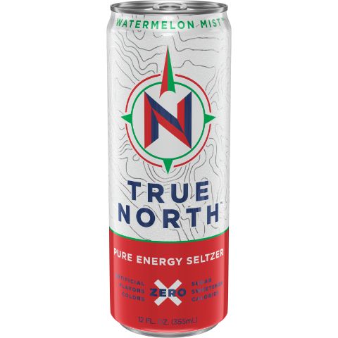Order True North Pure Energy Seltzer Watermelon Mist 12oz food online from 7-Eleven store, Oceanside on bringmethat.com