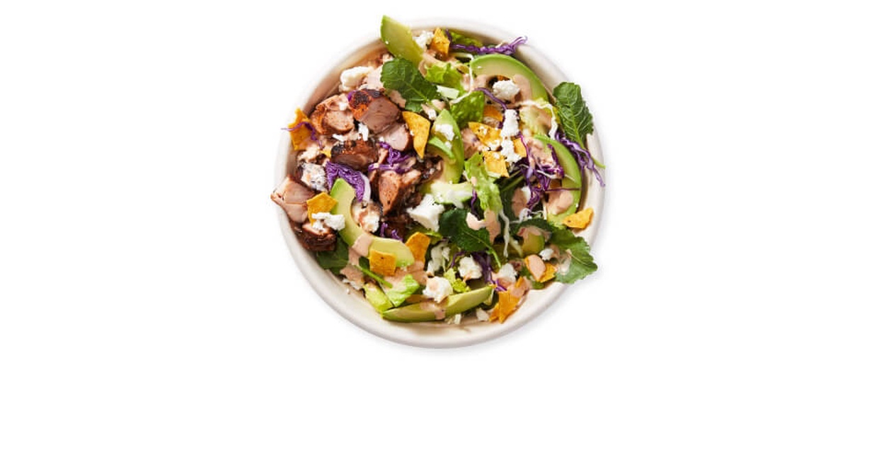 Order Pollo Asado Salad food online from Dos Toros Taqueria store, New York on bringmethat.com