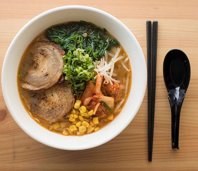 Order Spinach & Corn Miso Ramen food online from Common Sage store, San Francisco on bringmethat.com