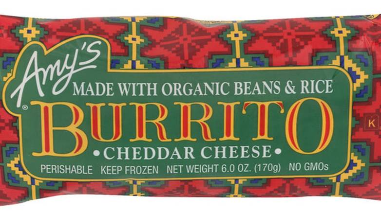 Order Amy'S Orgainc Bean Rice & Cheddar Cheese Burrito food online from Trumbull Mobil store, Trumbull on bringmethat.com
