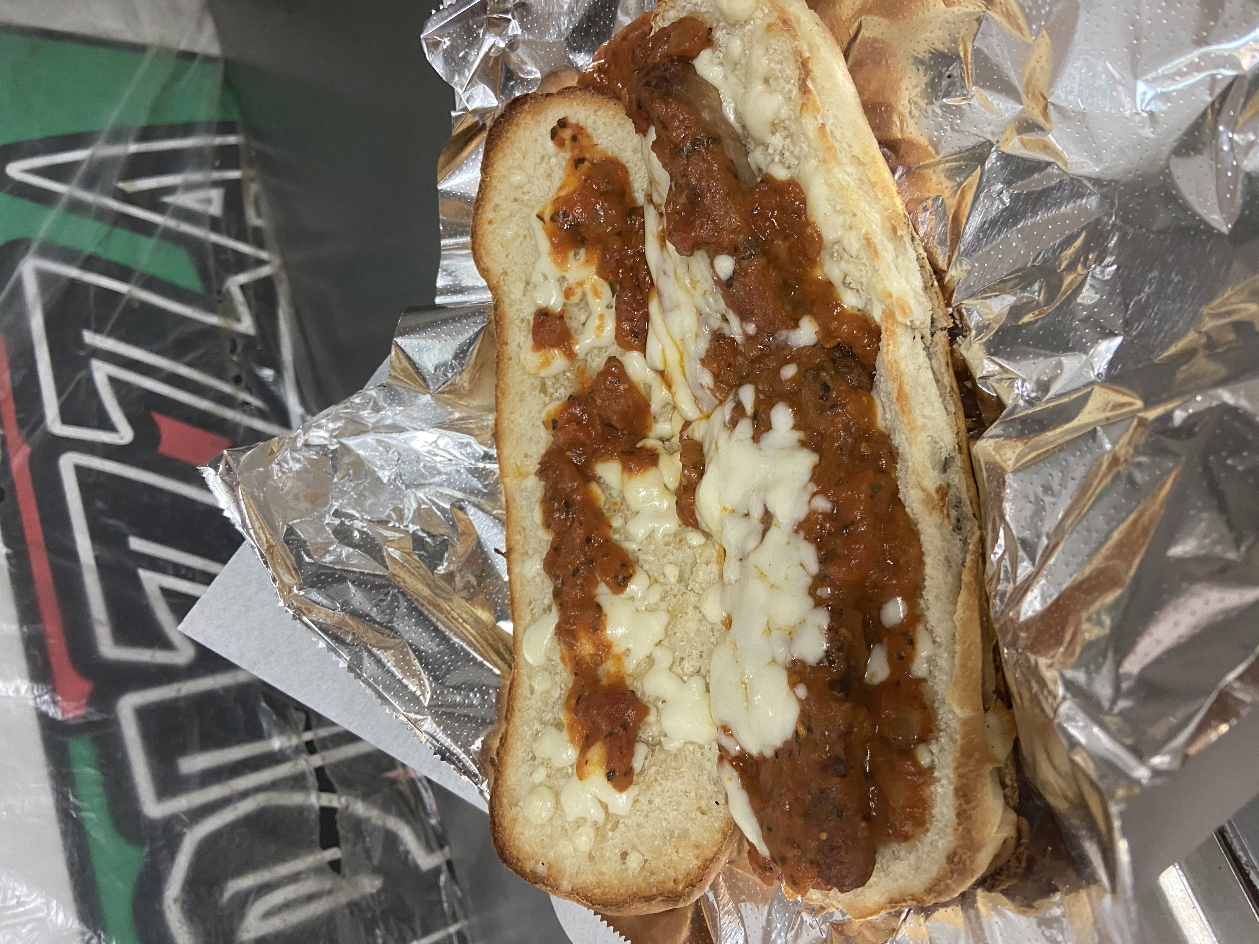 Order Meatball Hot Sub food online from Papa G's Pizza, Pasta Cafe store, Wildomar on bringmethat.com
