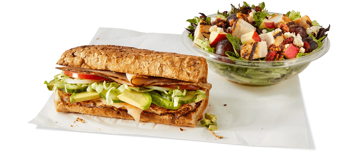 Order Skinny Sandwich + Half Salad food online from Potbelly Sandwich Works store, Naperville on bringmethat.com