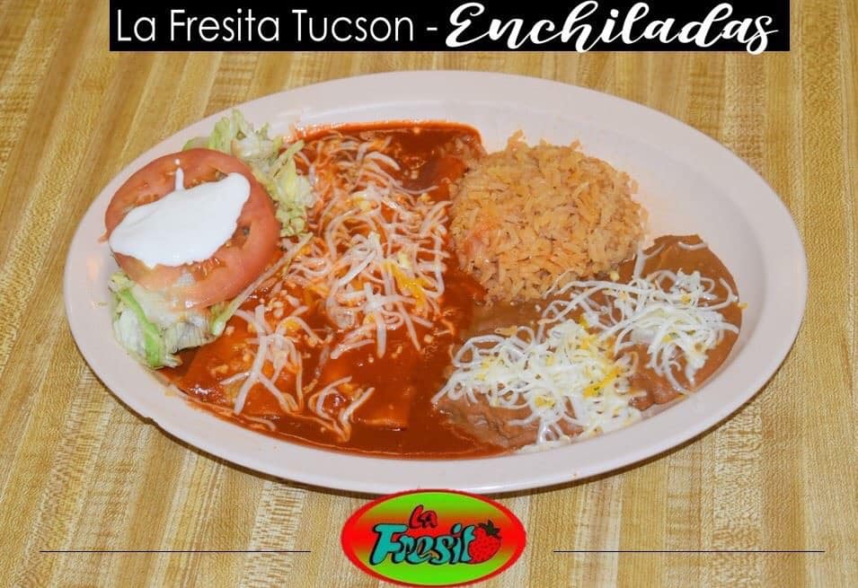 Order 2 Enchiladas food online from La Fresita store, Tucson on bringmethat.com
