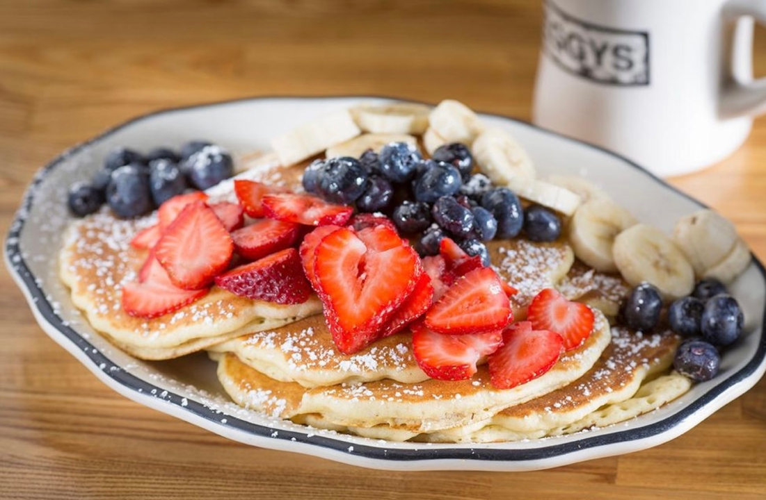 Order Fruit Pancakes food online from Eggy's store, Chicago on bringmethat.com