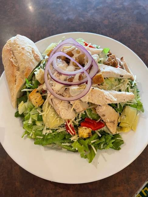 Order Chicken Caesar Salad food online from City Coffeehouse & Creperie store, Clayton on bringmethat.com