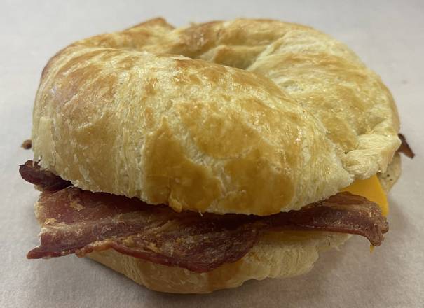 Order Bacon and Cheese Croissant  food online from Hawk Donuts store, Heath on bringmethat.com
