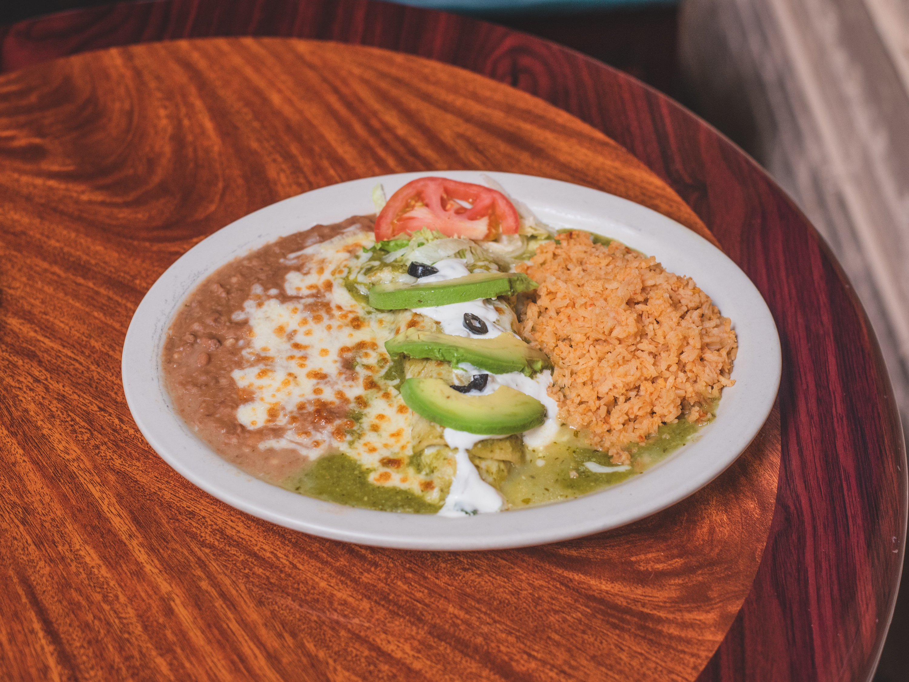 Order Crab Enchilada Dinner food online from Rudy Mexican Restaurant store, Monrovia on bringmethat.com