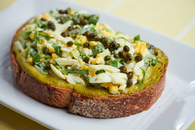 Order Green Eggs and Toast food online from Toasted Gastrobrunch store, Las Vegas on bringmethat.com