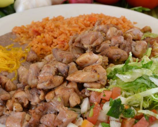 Order Pollo Asado Plate #2 food online from Taco Plus store, Tucson on bringmethat.com