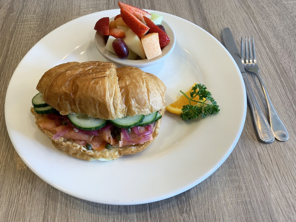 Order Lox Lover Sandwich food online from Mikayla's Cafe store, Santa Clara on bringmethat.com