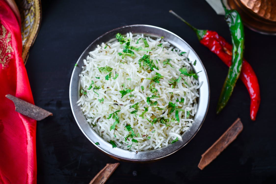Order Steamed Rice food online from Taj Mahal Indian Restaurant store, Dallas on bringmethat.com