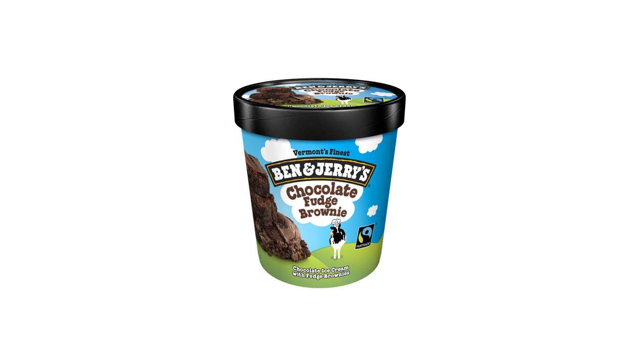 Order Ben & Jerry’s Chocolate Fudge Brownie Pint food online from Tesoro 2go store, Anchorage on bringmethat.com