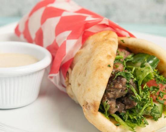 Order Halal Beef Kofta Sandwich food online from Taste of Egypt store, Arlington on bringmethat.com