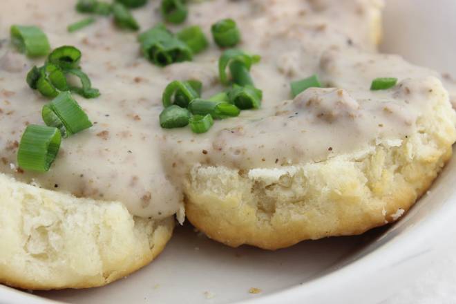 Order Biscuits and Gravy food online from Scramblers store, Powell on bringmethat.com