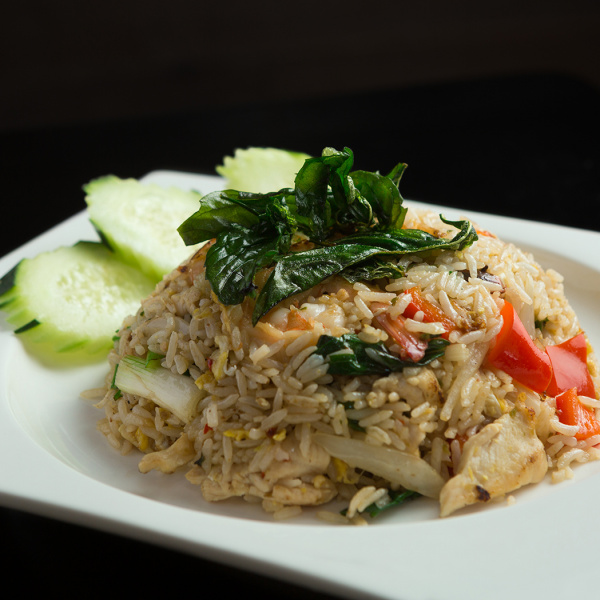 Order R5. Basil Fried Rice food online from Noodies thai kitchen store, New York on bringmethat.com