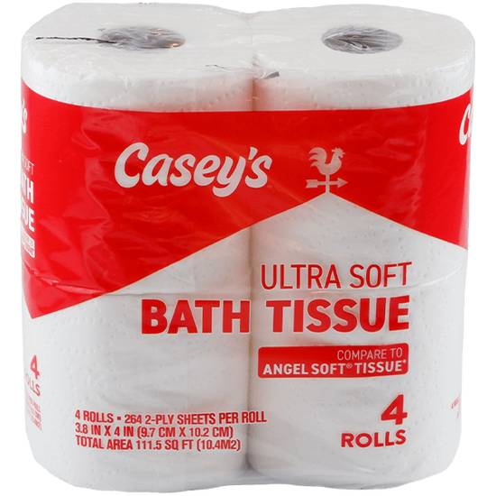 Order Casey's Premium Ultra Soft Bath Tissue 4ct food online from Caseys Carry Out Pizza store, Braidwood on bringmethat.com