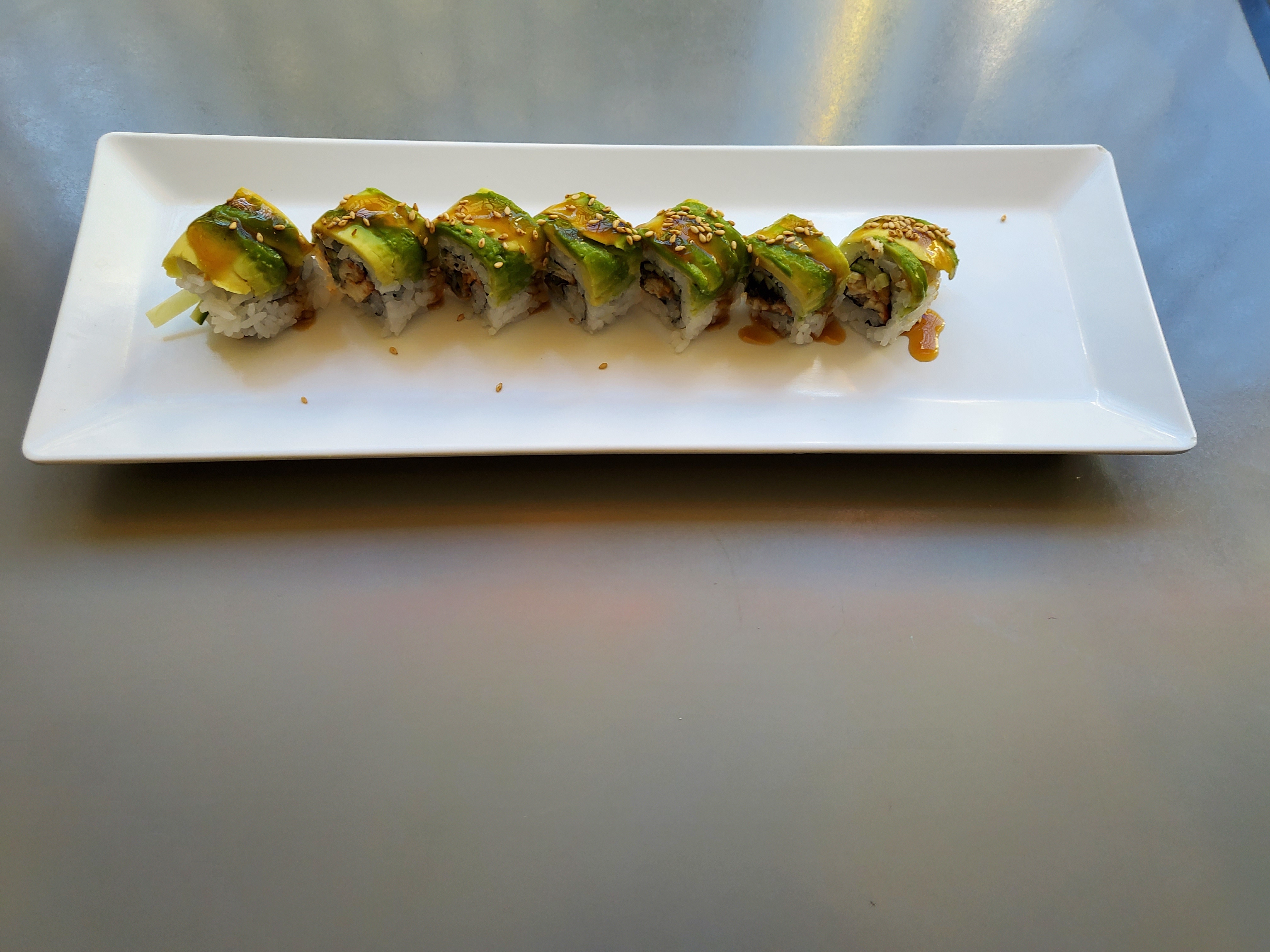 Order Caterpillar Roll food online from Sushi Toni store, San Francisco on bringmethat.com