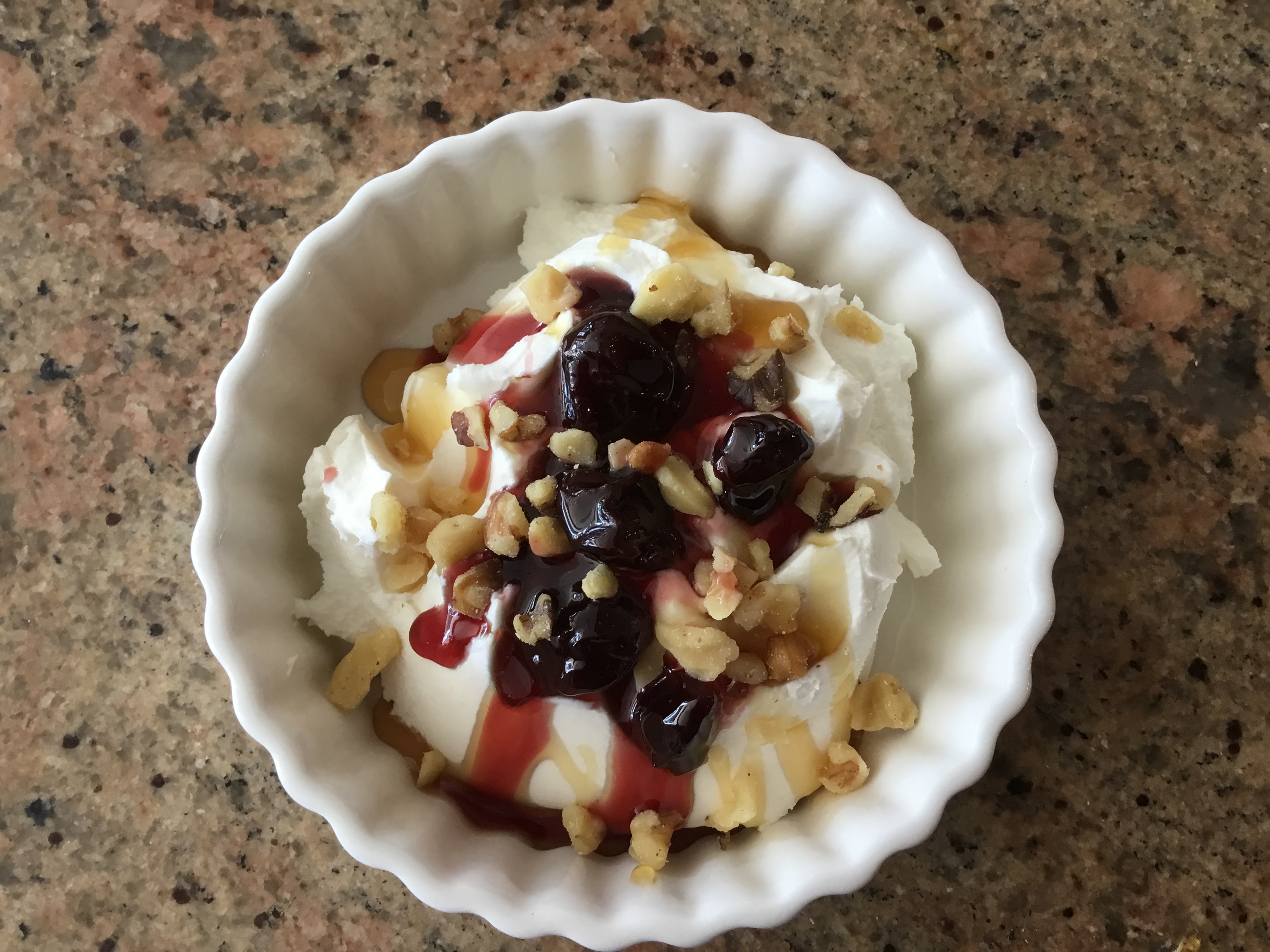 Order Yogurt with honey and walnuts food online from Mythos Authentic Hellenic Cuisine store, Flushing on bringmethat.com