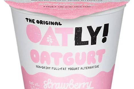 Order Oatly - Oatgurt - Strawberry -  5.3 oz. food online from Luv Mart store, Santa Cruz on bringmethat.com