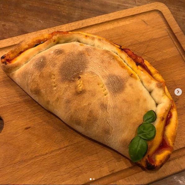 Order BBQ Chicken Calzone - Calzone food online from Bricklyn Pizza store, Brooklyn on bringmethat.com