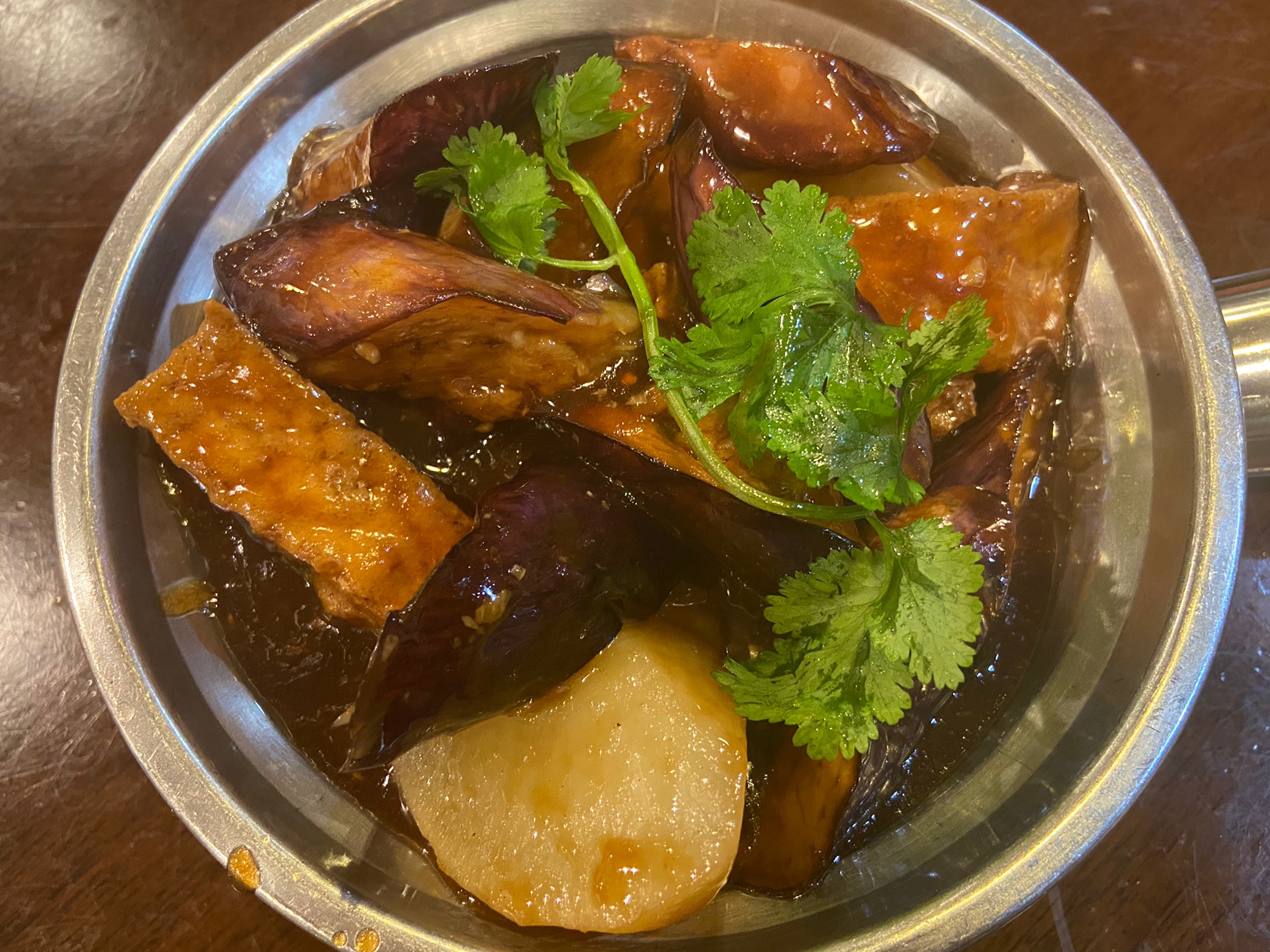 Order Eggplant and Tofu Clay Pot food online from Queen House store, Mountain View on bringmethat.com