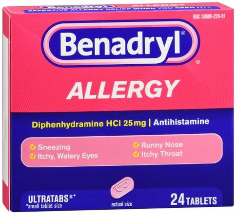 Order Benadryl Allergy Ultratabs food online from Scripx Pharmacy store, Plano on bringmethat.com