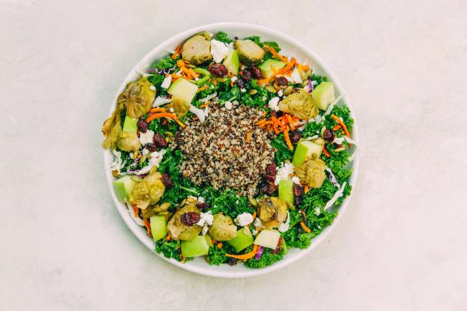 Order Brussels, Kale, and Quinoa Salad food online from Ladle & Leaf store, San Francisco on bringmethat.com