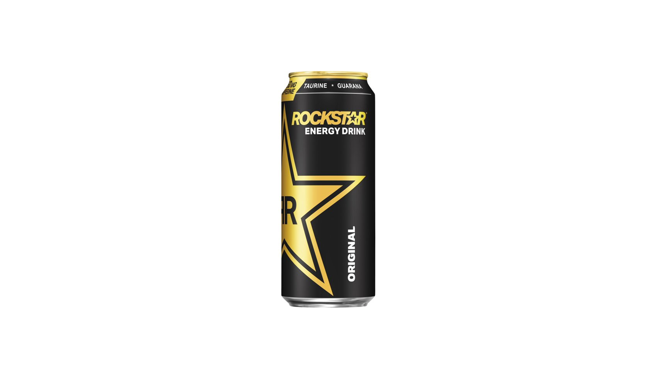 Order Rockstar Energy Original 16 oz food online from Cafe Verdi Rebel store, Las Vegas on bringmethat.com