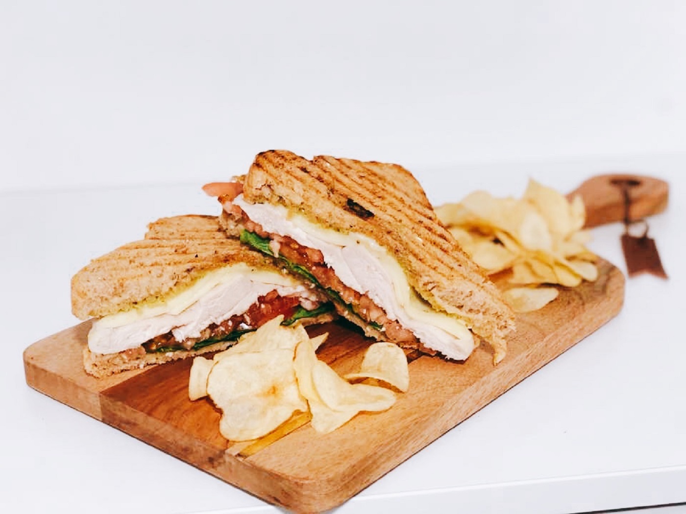Order Chicken Pesto Sandwich food online from Jireh Bakery Cafe store, Centreville on bringmethat.com