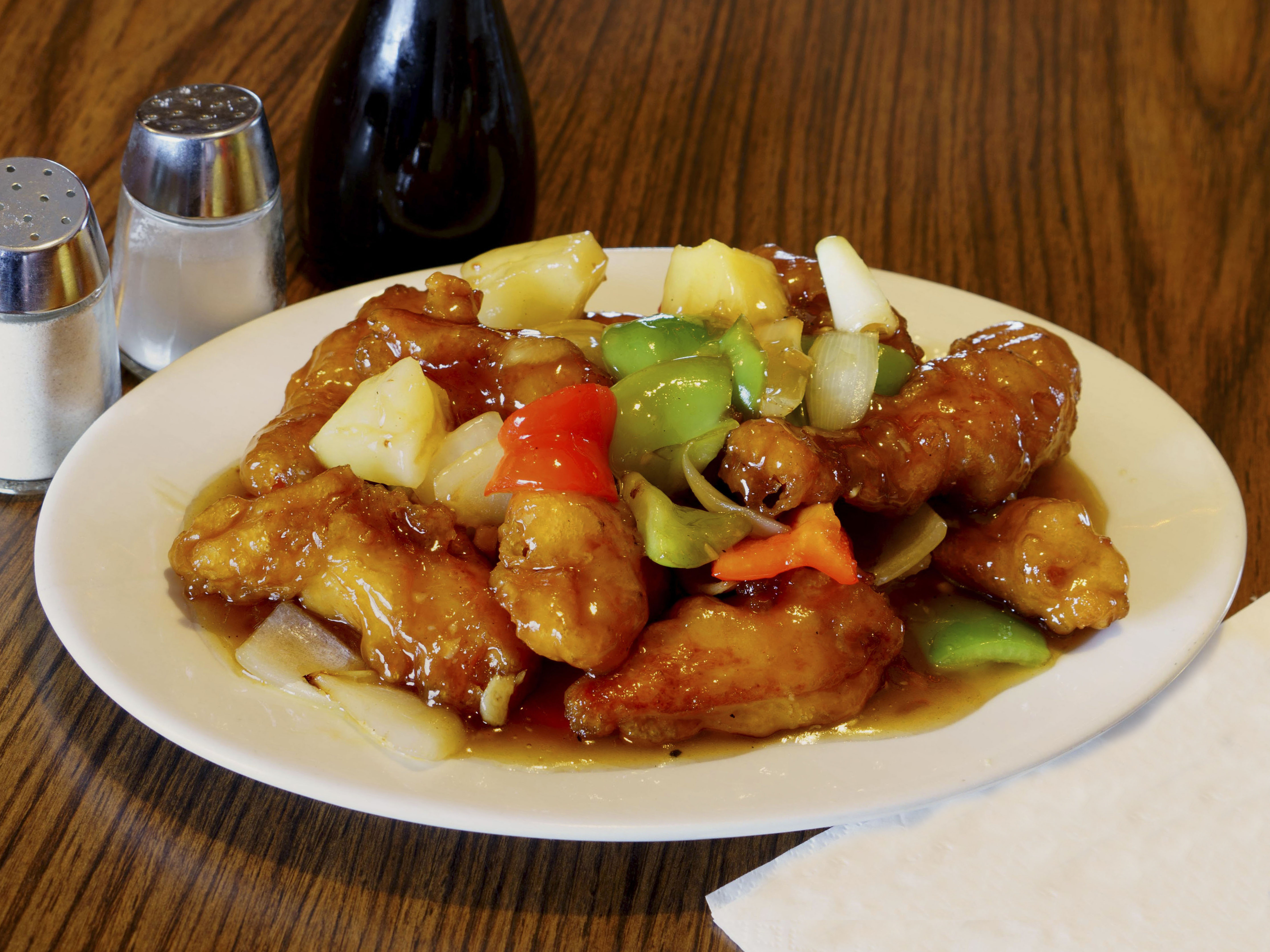 Order 7. Sweet and Sour Chicken food online from Orient Express Restaurant store, Seattle on bringmethat.com