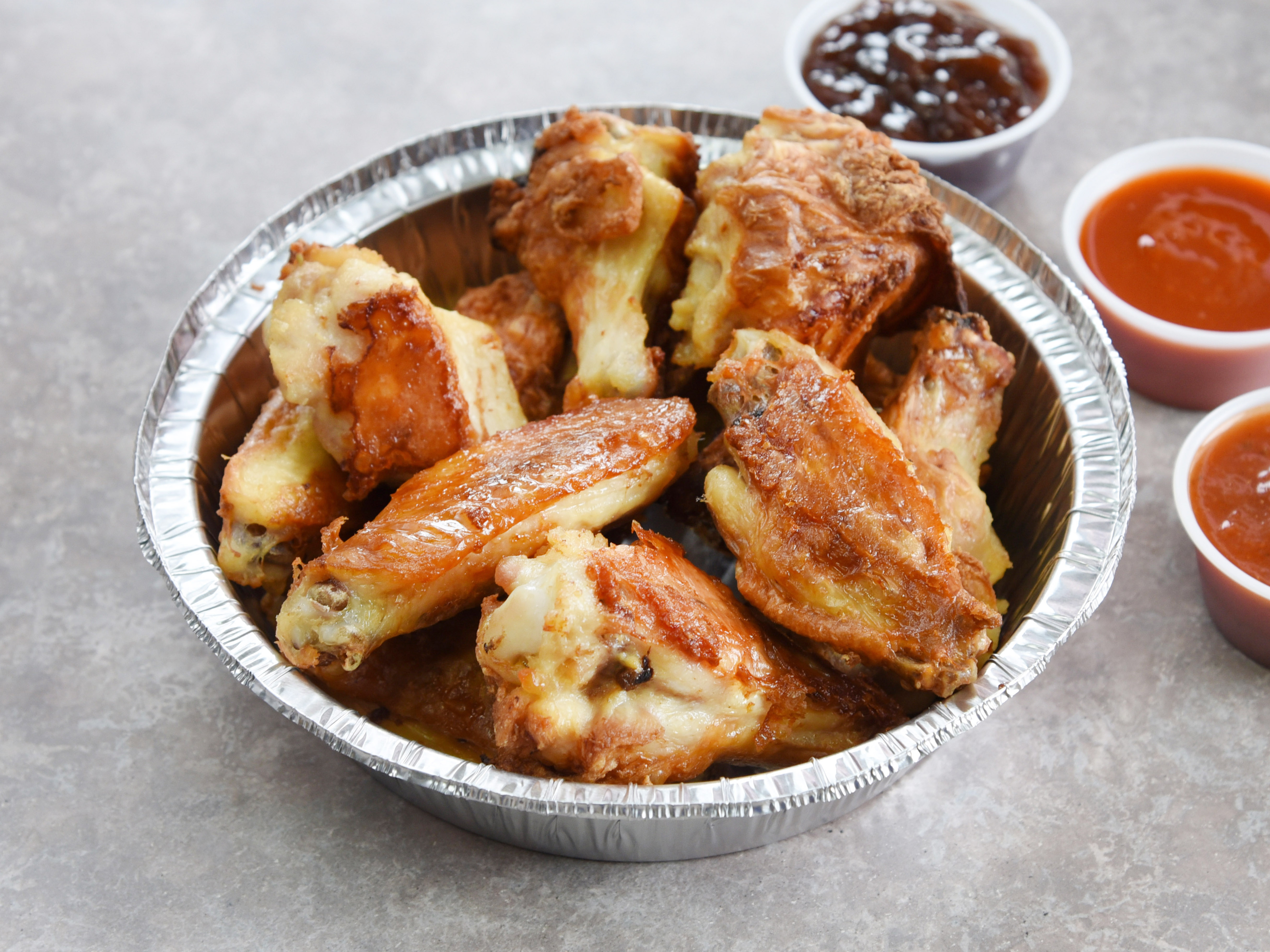 Order Plain Wings (5 pc) food online from Indigo Pizza store, Yonkers on bringmethat.com